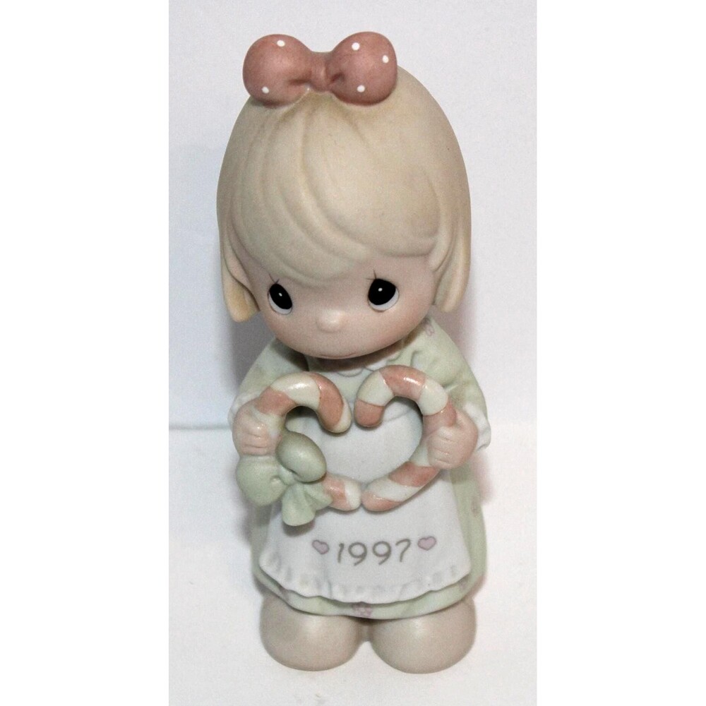 Vintage Precious Moments Figurine – 1997 Christmas Candy Canes, Boxed